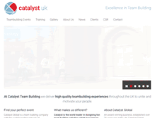 Tablet Screenshot of catalystteambuilding.co.uk