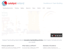 Tablet Screenshot of catalystteambuilding.ie