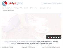 Tablet Screenshot of catalystteambuilding.com